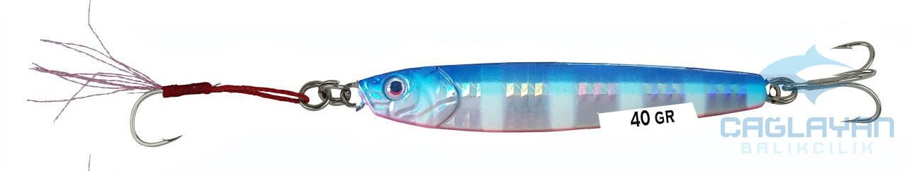 Savage gear 3D Slim Minnow 40 gr 9,3 cm Jig Suni Yem Blue Pink Zebra