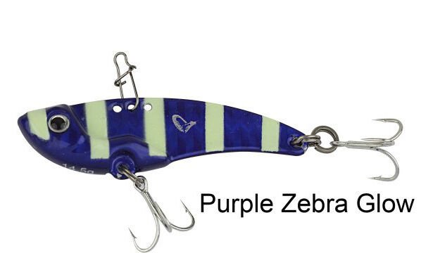 Savage gear 3D VIB Blade 3,5 cm 4gr Suni Yem Purple Zebra Glow