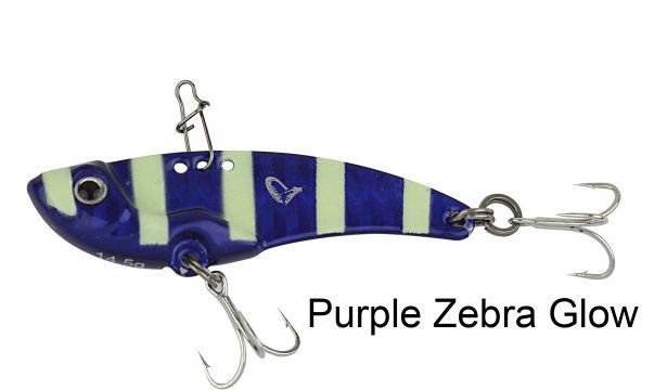 Savage gear 3D VIB Blade 4,5 cm 8,5gr Suni Yem Purple Zebra Glow