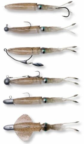 Savage gear Swim Squid 12.5cm 11g 3 Adet Suni Yem Brown
