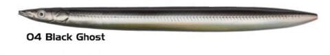 Savage gear B-SG Line Thru Sandeel 150mm 27g 04-Black Ghost