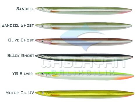 Savage gear B-SG Line Thru Sandeel 150mm 27g 04-Black Ghost
