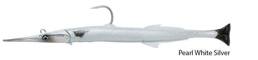 Savage gear Needlefish Pulsetail 2+1 23 cm 55g Suni Yem Pearl White Silver