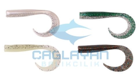 Savage gear LB Sandeel Curltail 7 cm 6 Adet Suni Yem Glow