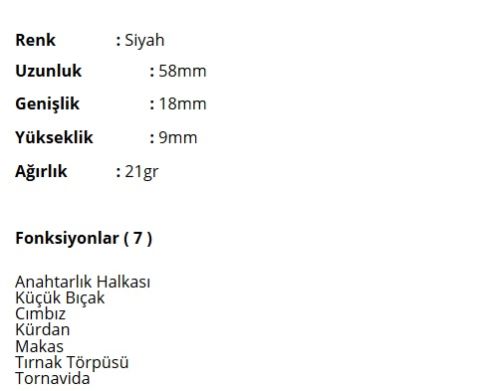 Victorinox 0.6223.3 Classic Çakı Siyah
