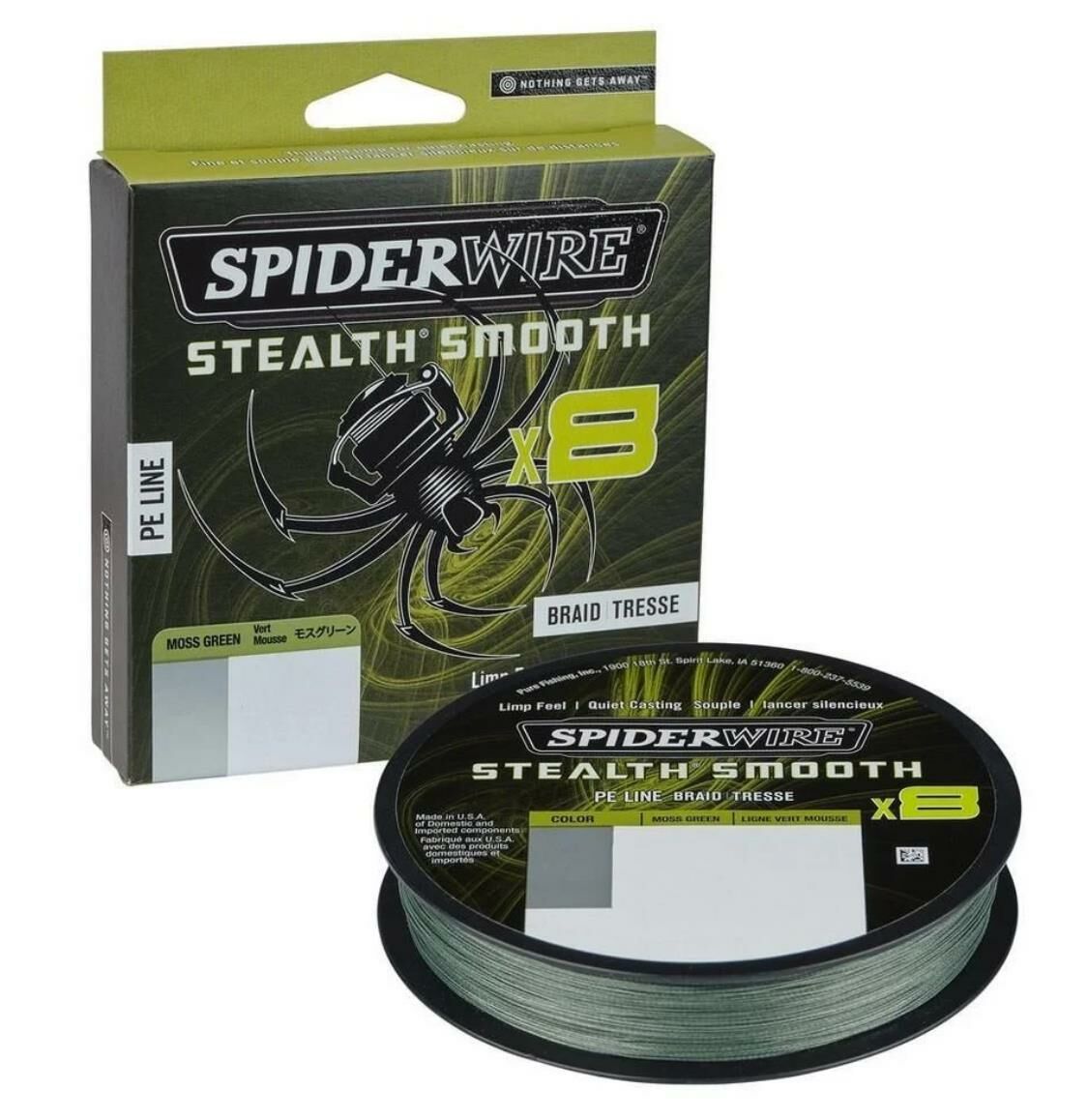 SpiderWire Stealth Smooth x8 Pe Braid 150m Moss Green Örgü İp 0.07mm