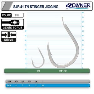 Owner 11699 Stinger Jigging Jig İğnesi - 1/0