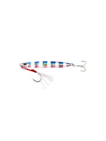 Fujin Metal Cast 30gr Shore Jig Metal Yem MT12 Blue Pink Zebra Glow
