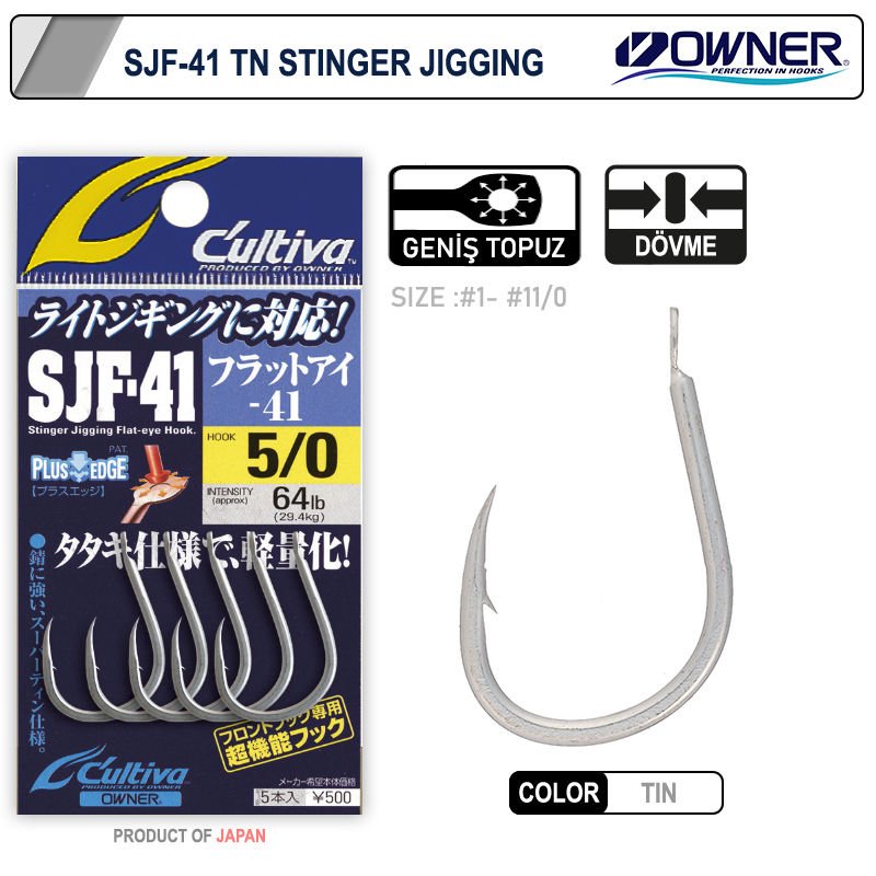 Owner 11699 Stinger Jigging Jig İğnesi - 2/0