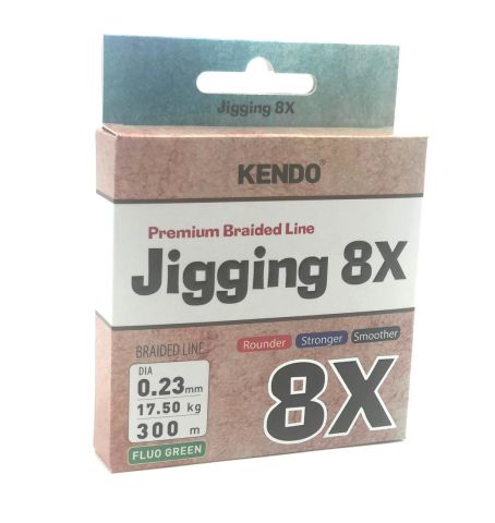 Kendo Jigging 8X Flash 300 mt Örgü İp (FLUO GREEN) 0,16mm