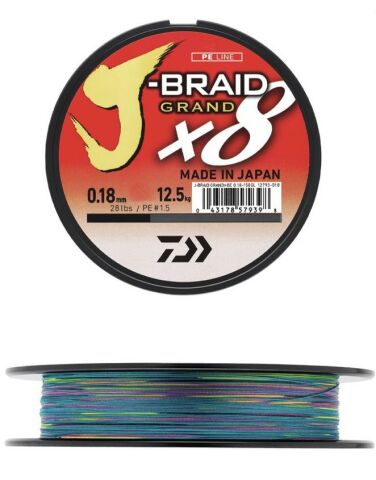 Daiwa JB Grand 8B 300m Multi Color İp Misina 0,20 MM