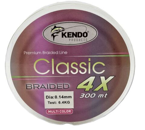 Kendo Classic 4X 300m Multicolor Örgü İp 0.16mm