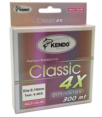 Kendo Classic 4X 300m Multicolor Örgü İp 0.16mm