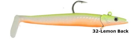 Savage gear Sandeel 12.5 cm 23 gr 2+1 Adet Suni Yem Lemon Back