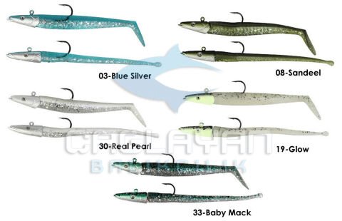 Savage gear Sandeel And Slug 10 cm 10 gr 4+2 Adet 19-Glow