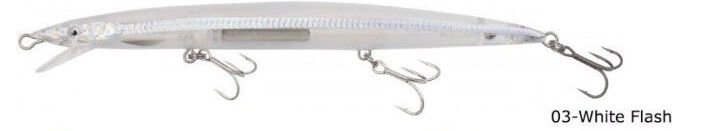 Savage gear Sandeel Jerk Minnow 145 14g  Suni Yem 03-White Flash