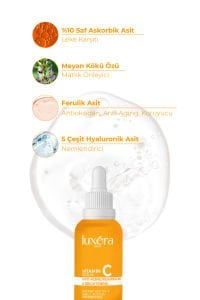 Aydınlatıcı Ve Cilt Tonu Eşitleyici C Vitamini Cilt Yüz Serumu 30 Ml