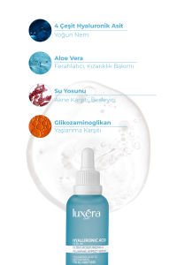 Yoğun Nemlendirici, Dolgunlaştırıcı Hyaluronik Asit Serum, Günlük Kullanım, Tüm Cilt Tipleri 30 ML