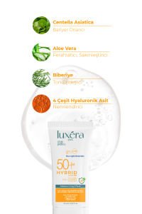 Leke Karşıtı SPF 50+ PA++++ Ultra Hafif Güçlü Korumalı Hibrit Yüz Güneş Kremi 50 ml
