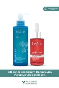 Cilt Yenileyen Ve Sebum Dengeleyen, Arındırıcı, Pürüzsüzleştirici Seti