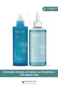 Komedon Karşıtı, Leke Baskılayıcı, Mikro Soyucu, Pürüzsüzleştirici Set (tonik + Temizleme Jeli)
