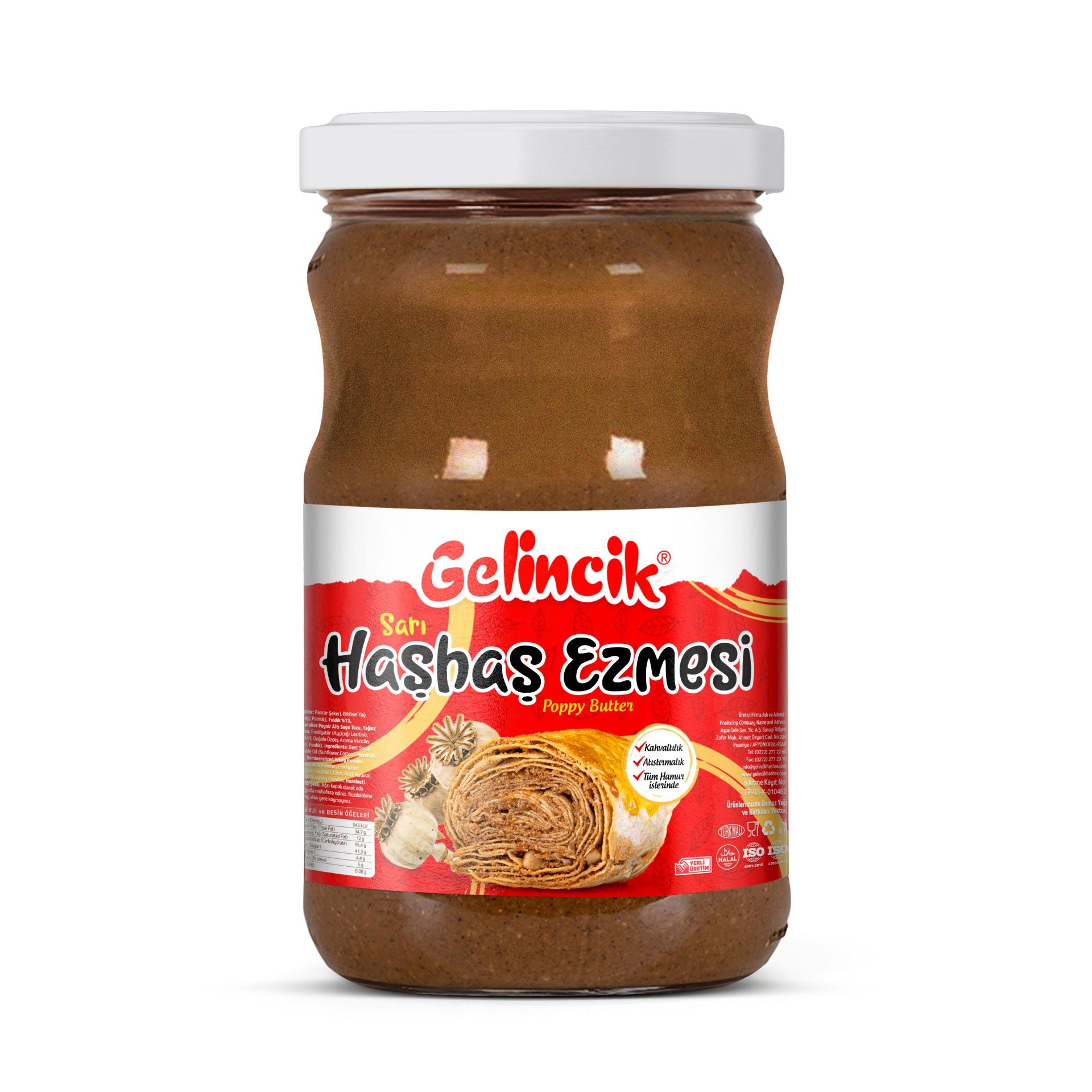 Gelincik Sarı Haşhaş Ezmesi 600 gr Kavanoz