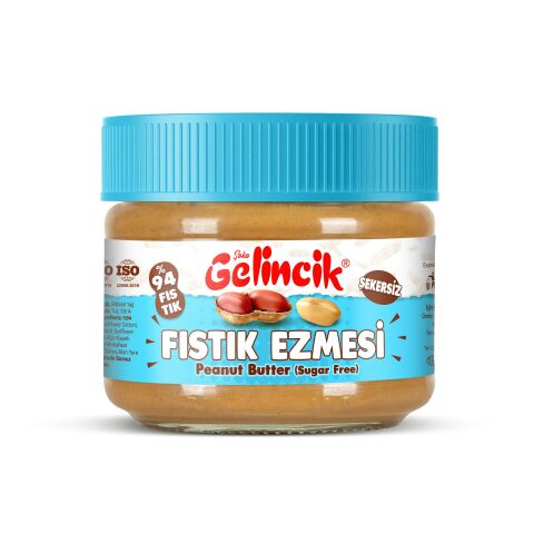 Şekersiz Fıstık Ezmesi Krem 300 gr Kavanoz