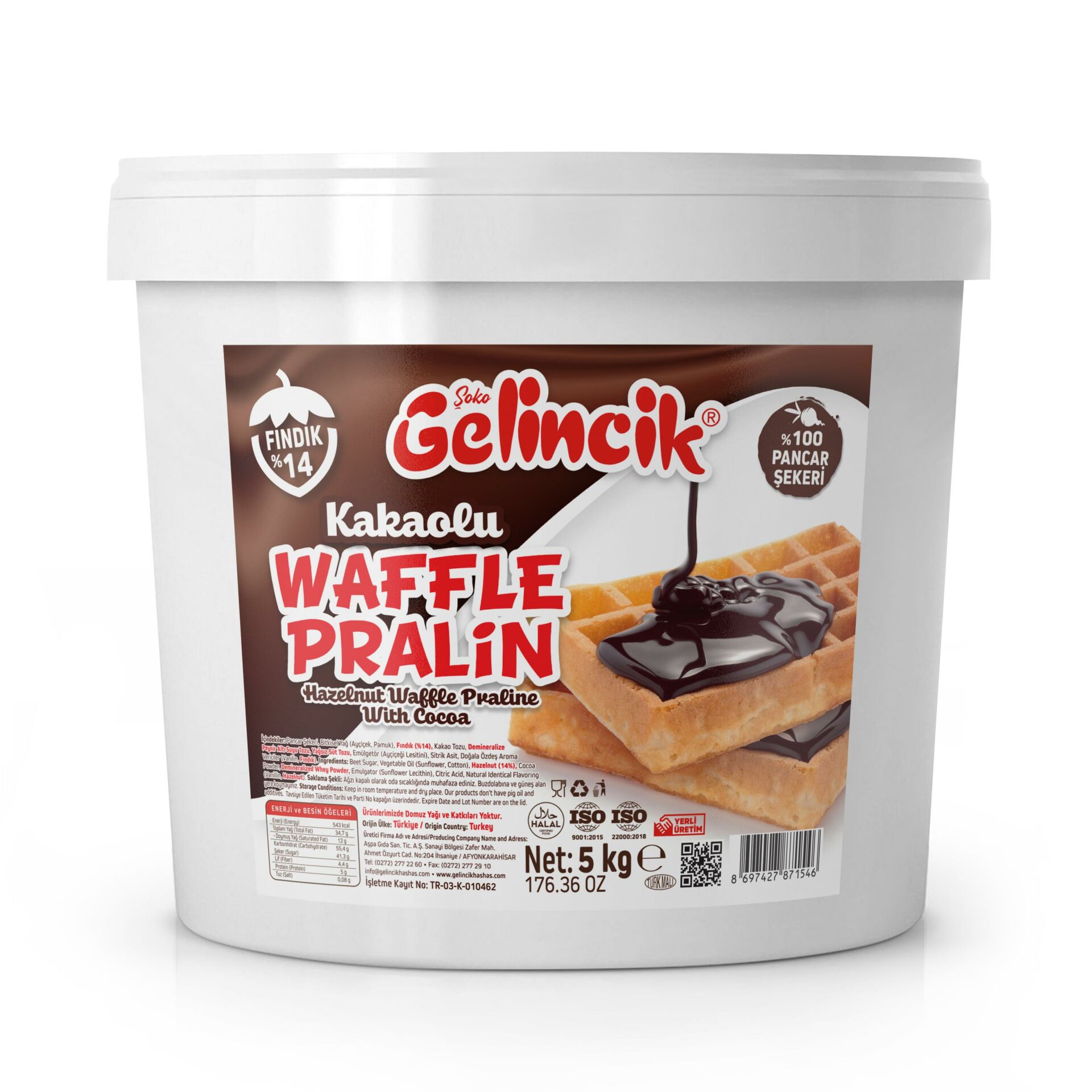 Gelincik 5 Kg Pralin Waffle