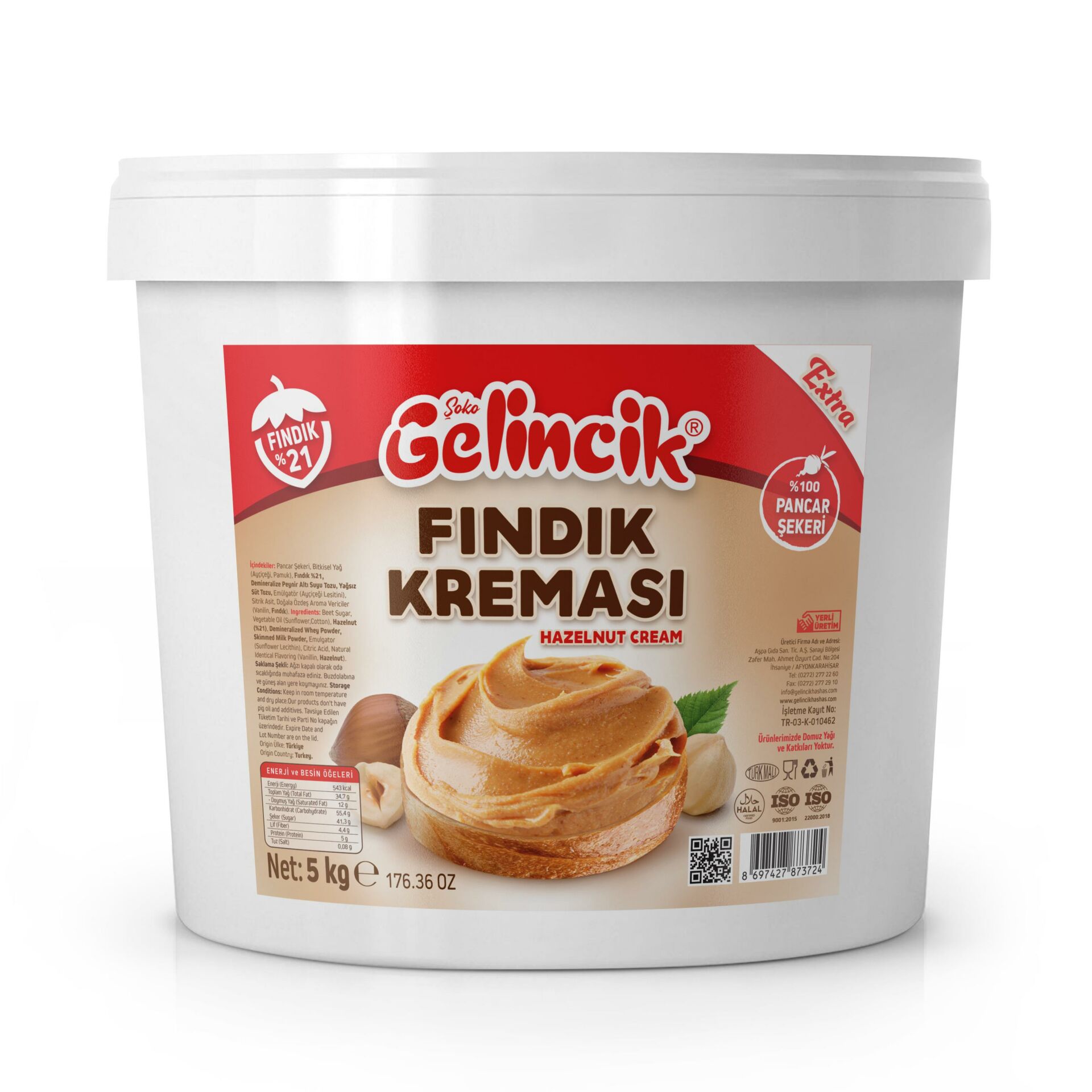 Gelincik 5 Kg Fındık Kreması Ekstra