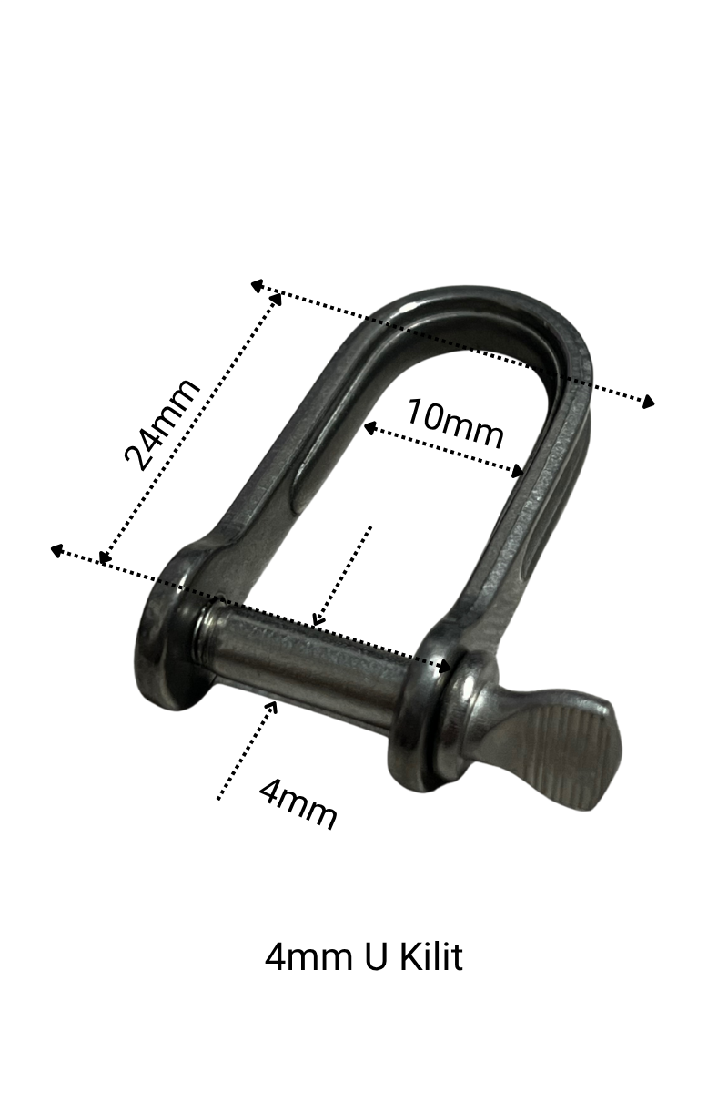 U Kilit Vidalı 4mm 530