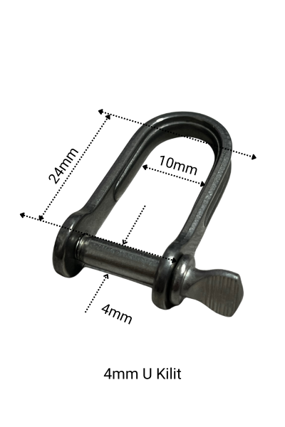 U Kilit Vidalı 4mm 530