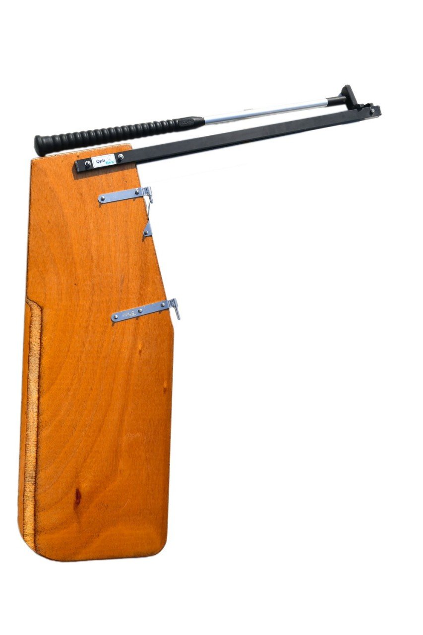 Wooden Rudder Assembly (needle stopper tiller extension)