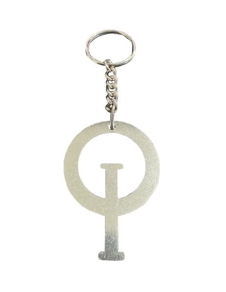 Q Metal Keychain
