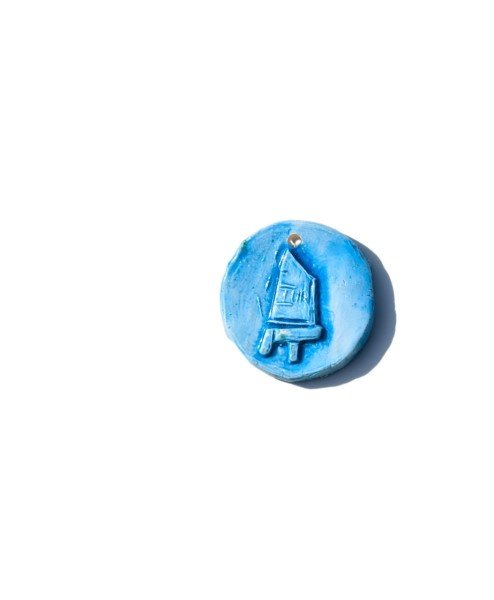 Clay Pendant Round relief