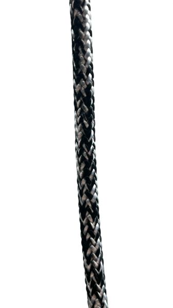 4mm Dyneema Siyah Beyaz Alt Yaka Baskı İpi 1mt