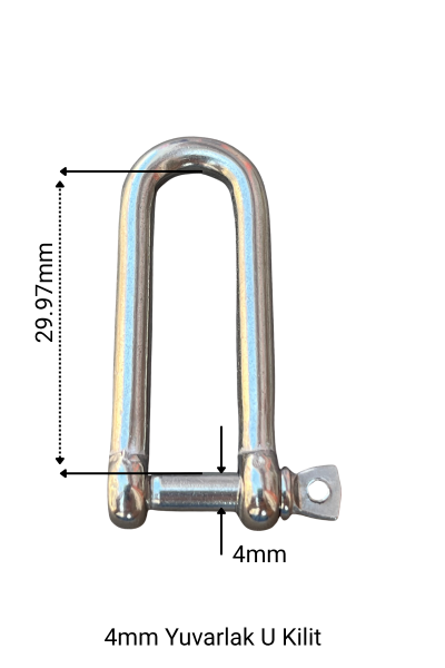U Kilit Yuvarlak 4 mm 524