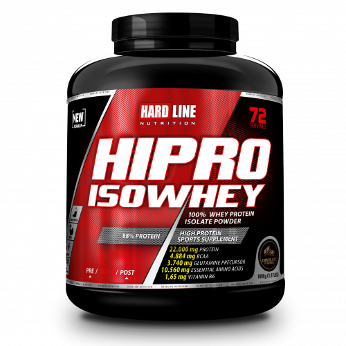 Hardline Nutrition Hipro İzole Whey Protein Çikolatalı 1800 Gr