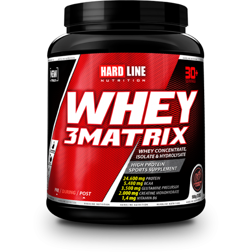 Hardline Whey 3 Matrix Protein Tozu Çilekli 908 Gr