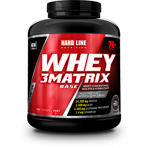 Hardline Nutrition Whey 3 Matrix Base Protein Tozu Çikolata 2300 Gr