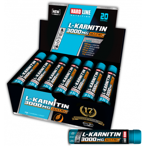 L-Karnitin Matrix 3000 Mg 20 Adet (30 Ml) Şeftali