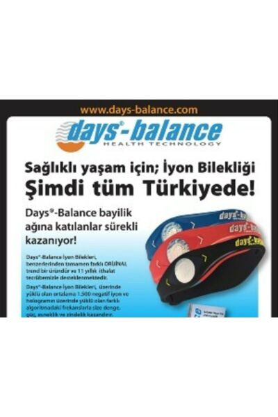 Daysbalance Iyon Yüklü Bileklik Siyah