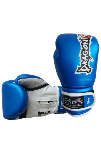 Unisex Mavi Attack 5 Kick Boks Muay Thai Boks Eldiveni 10 Oz