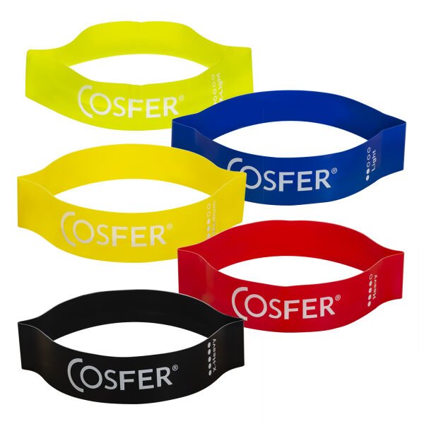 Cosfer Latex Aerobik Band 5 lü set