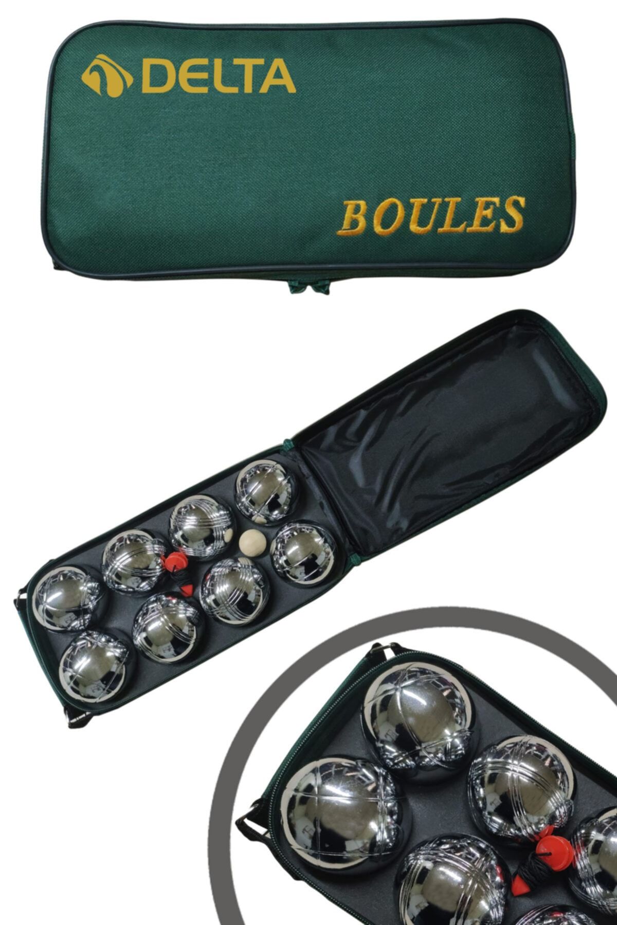 Bocce Set Çantalı 8 Toplu Metal Bocce Seti (Boules Seti)