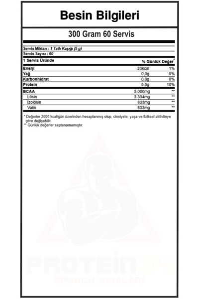 Bcaa 4:1:1 300 Gr.aromasız