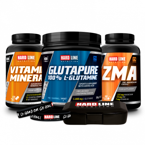 Hardline Nutrition Glutapure 500 gr Zma vitamin Minarel