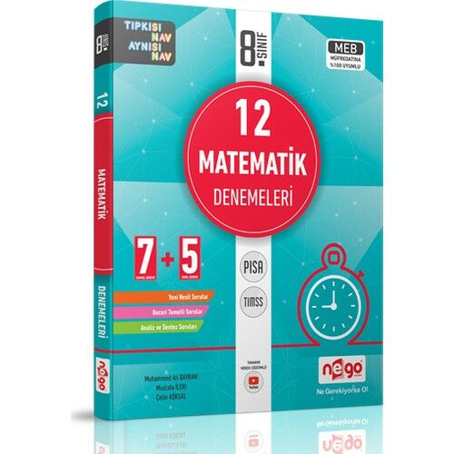 NEGO 8. SINIF 12 MATEMATİK DENEMELERİ