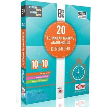 NEGO 8. SINIF 20 T.C. İNKLAP TARİHİ VE ATATÜRKÇÜLÜK DENEMELERİ