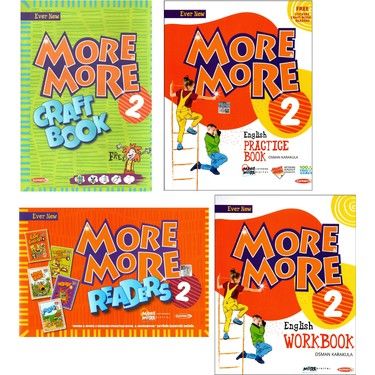 MORE AND MORE ENGLİSH 2 PRACTİCE BOOK - WORKBOOK + 5 HİKAYE KİTABI + CRAFT BOOK KURMAY ELT YAYINLARI