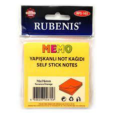 RUBENIS YAPIŞKANLI NOT KAĞIDI
